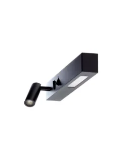 Applique Murale Liseuse Orientable Noire Dizzy, Nexel