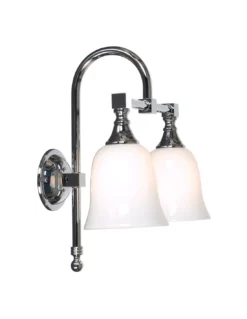 Applique Salle De Bain Double Courbe Corolle, Linea Verdace