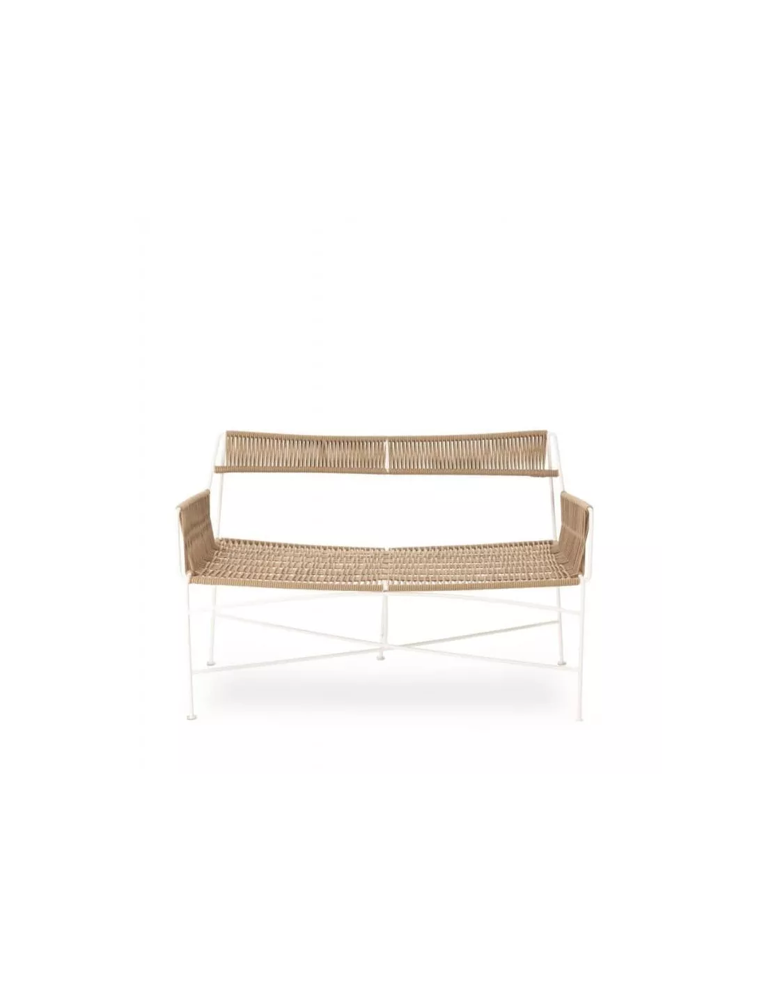 Banquette Moda beige/blanc Banquette Moda Beige/blanc -Deco En Ligne Magasin banquette moda beigeblanc 2