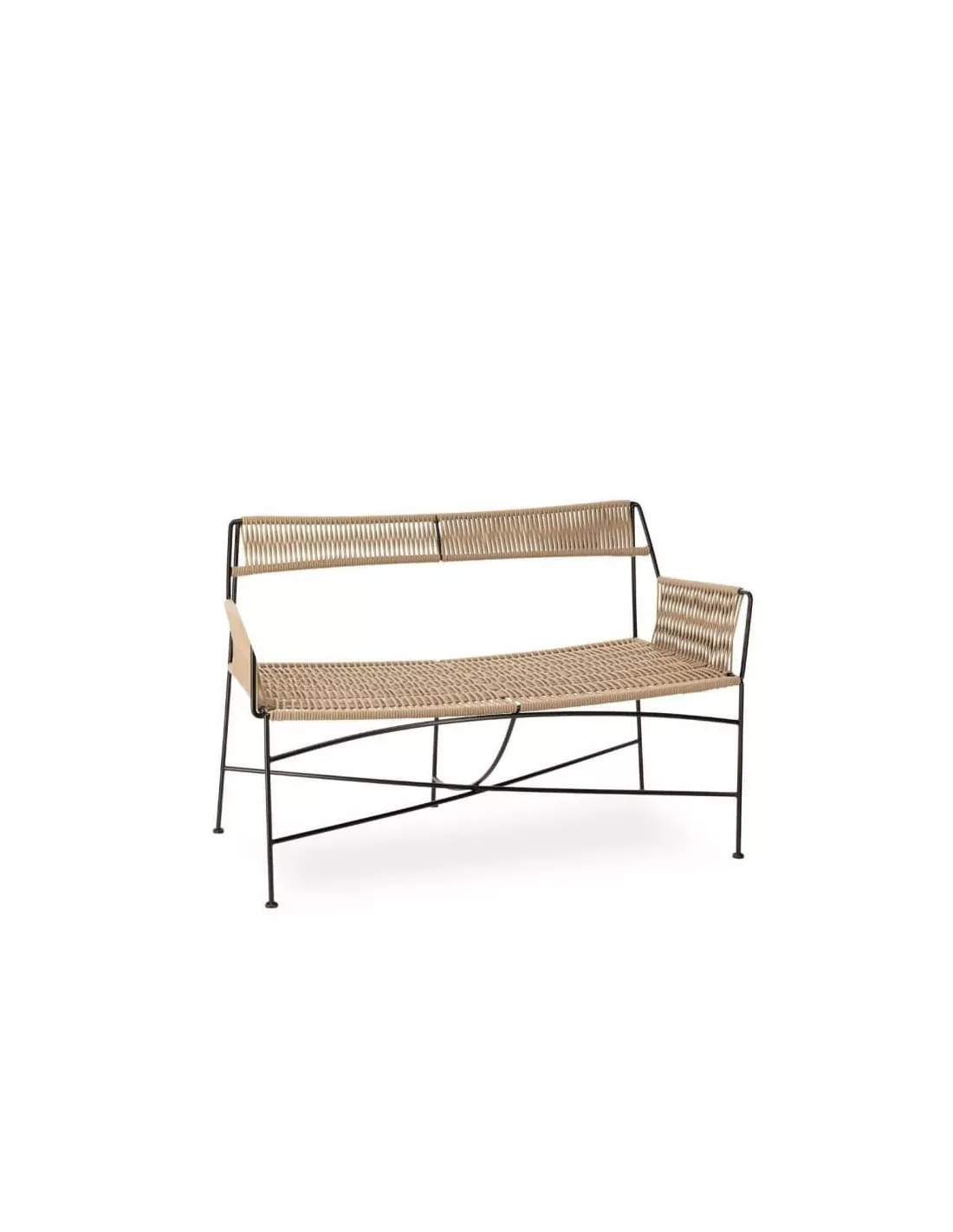 Banquette Moda beige/noir Banquette Moda Beige/noir -Deco En Ligne Magasin banquette moda beigenoir