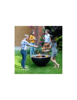 Barbecue Brasero Plancha Boule Noir, Feu Du Jardin -Deco En Ligne Magasin barbecue brasero plancha boule noir feu du jardin 2