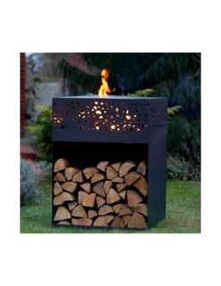 Barbecue Brasero Plancha Cube, Feu Du Jardin
