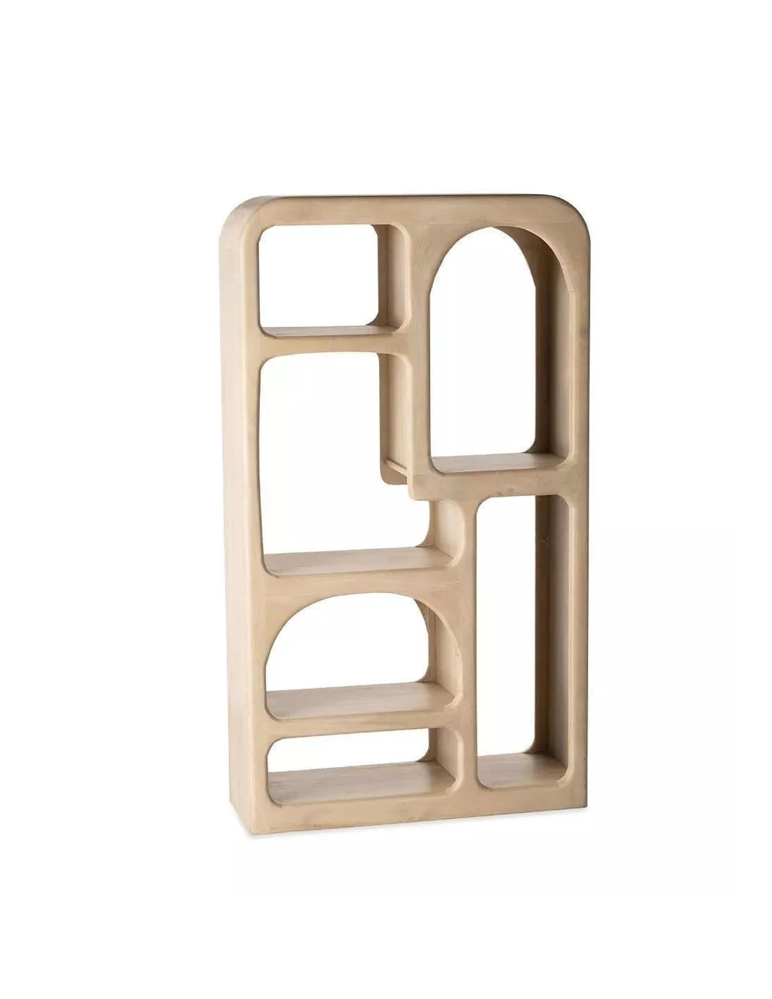 Bibliothèque beige en bois Bibliothèque Beige En Bois -Deco En Ligne Magasin bibliotheque beige en bois