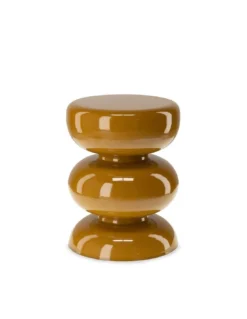 Bout De Canapé Jaune Moutarde Brillant