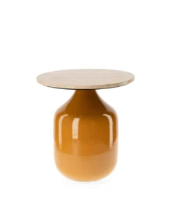 Bout De Canapé Travertin Terracotta