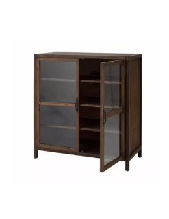 Buffet Vitré Marron Marl, Bloomingville 2 Buffet Vitré Marron Marl, Bloomingville -Deco En Ligne Magasin buffet vitre marron marl bloomingville 2