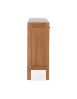 Buffet Vitrine Naturel 2 Portes 3 Tiroirs, Thai Natura -Deco En Ligne Magasin buffet vitrine naturel 2 portes 3 tiroirs thai natura 2