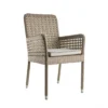 Chaise Avec Accoudoirs En Résine Antibes + Coussin, KOK Maison