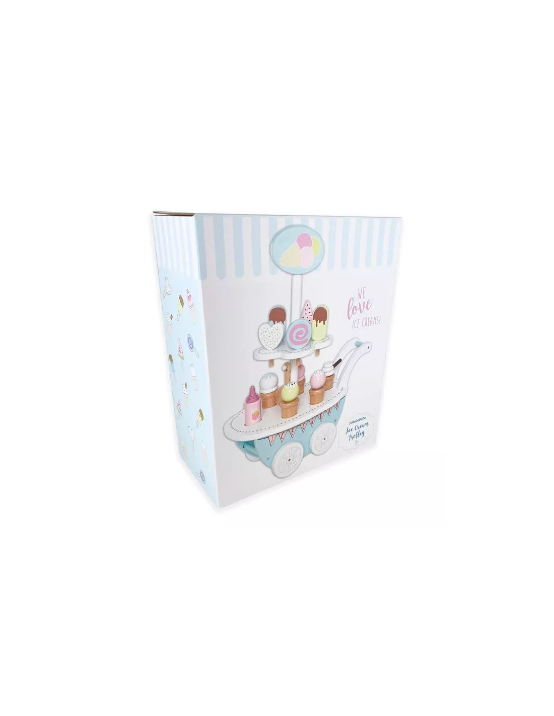 Chariot crèmes glacées bois, JaBaDaBaDo Chariot Crèmes Glacées Bois, JaBaDaBaDo -Deco En Ligne Magasin chariot cremes glacees bois jabadabado 1