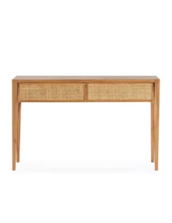 Console Cèdre Naturel Et Cannage 140cm, Thai Natura -Deco En Ligne Magasin console cedre naturel et cannage 140cm thai natura 3