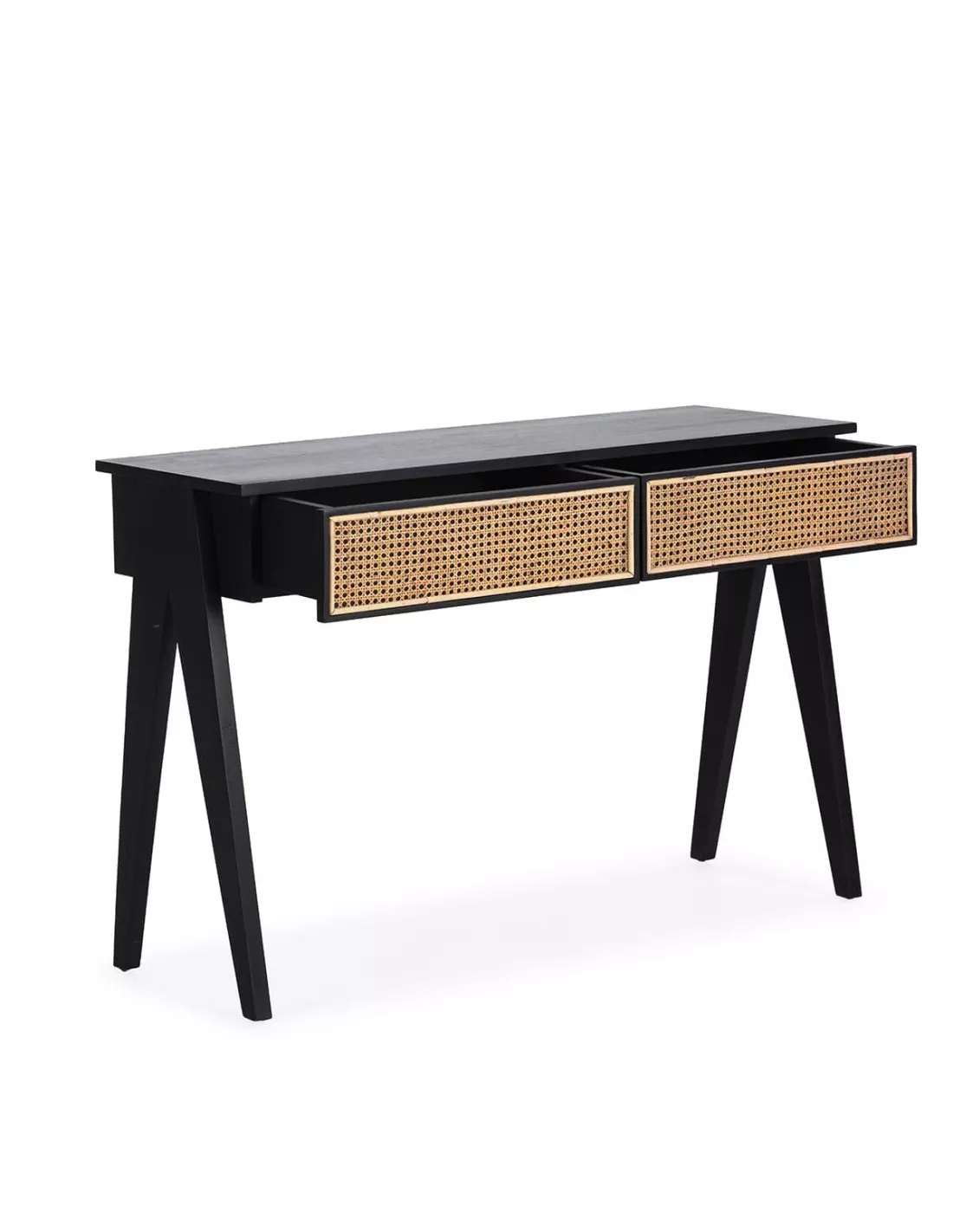 Console noire et cannage 120cm, Thai Natura Console Noire Et Cannage 120cm, Thai Natura -Deco En Ligne Magasin console noire et cannage 120cm thai natura 1