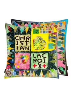 Coussin Arlecchino Wood Multicolore, Christian Lacroix