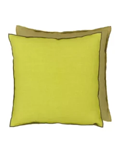 Coussin Brera Lino Lime & Moss, Designers Guild