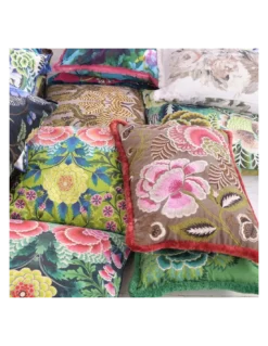 Coussin Brocart Decoratif Embroidered Sepia, Designers Guild -Deco En Ligne Magasin coussin brocart decoratif embroidered sepia designers guild 2