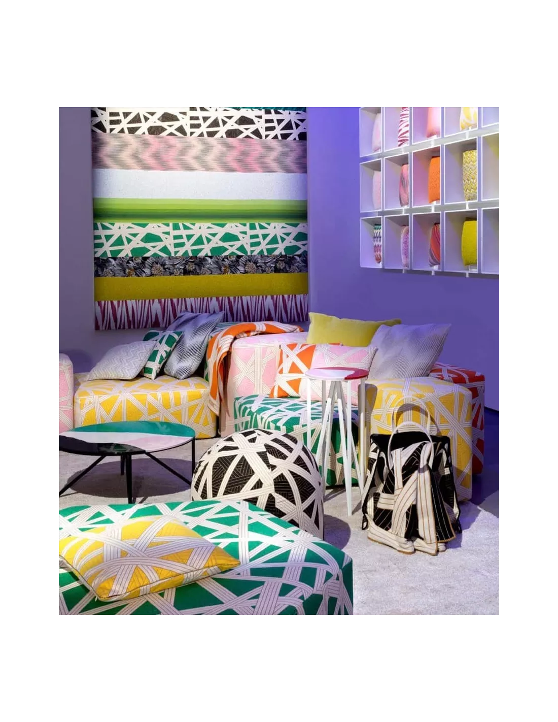 Coussin Nastri vert rectangulaire, Missoni Home Coussin Nastri Vert Rectangulaire, Missoni Home -Deco En Ligne Magasin coussin nastri vert rectangulaire missoni home 1