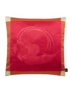 Coussin Phoenix Rouge, K3 Design By Kenzo Takada