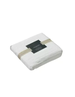 Drap Housse Lin Lavé Blanc Zeff, Vivaraise