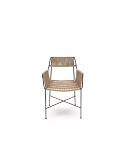 Fauteuil De Table Moda Beige/noir