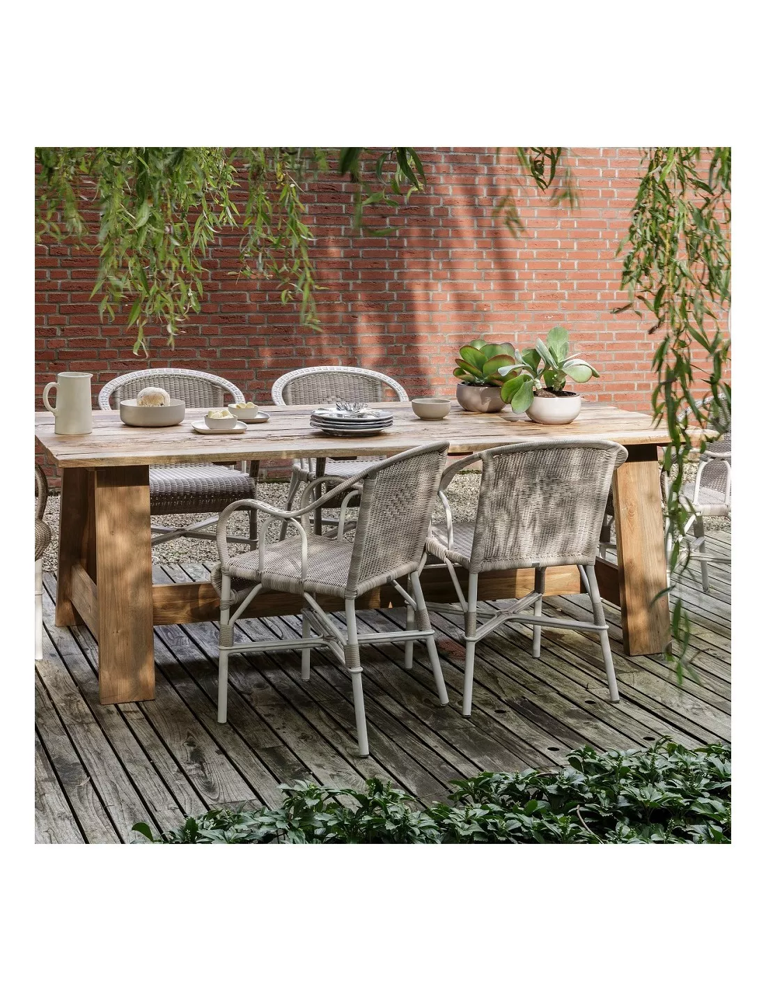 Fauteuil Provence résine + coussin, KOK Maison Fauteuil Provence Résine + Coussin, KOK Maison -Deco En Ligne Magasin fauteuil provence resine coussin kok maison 4