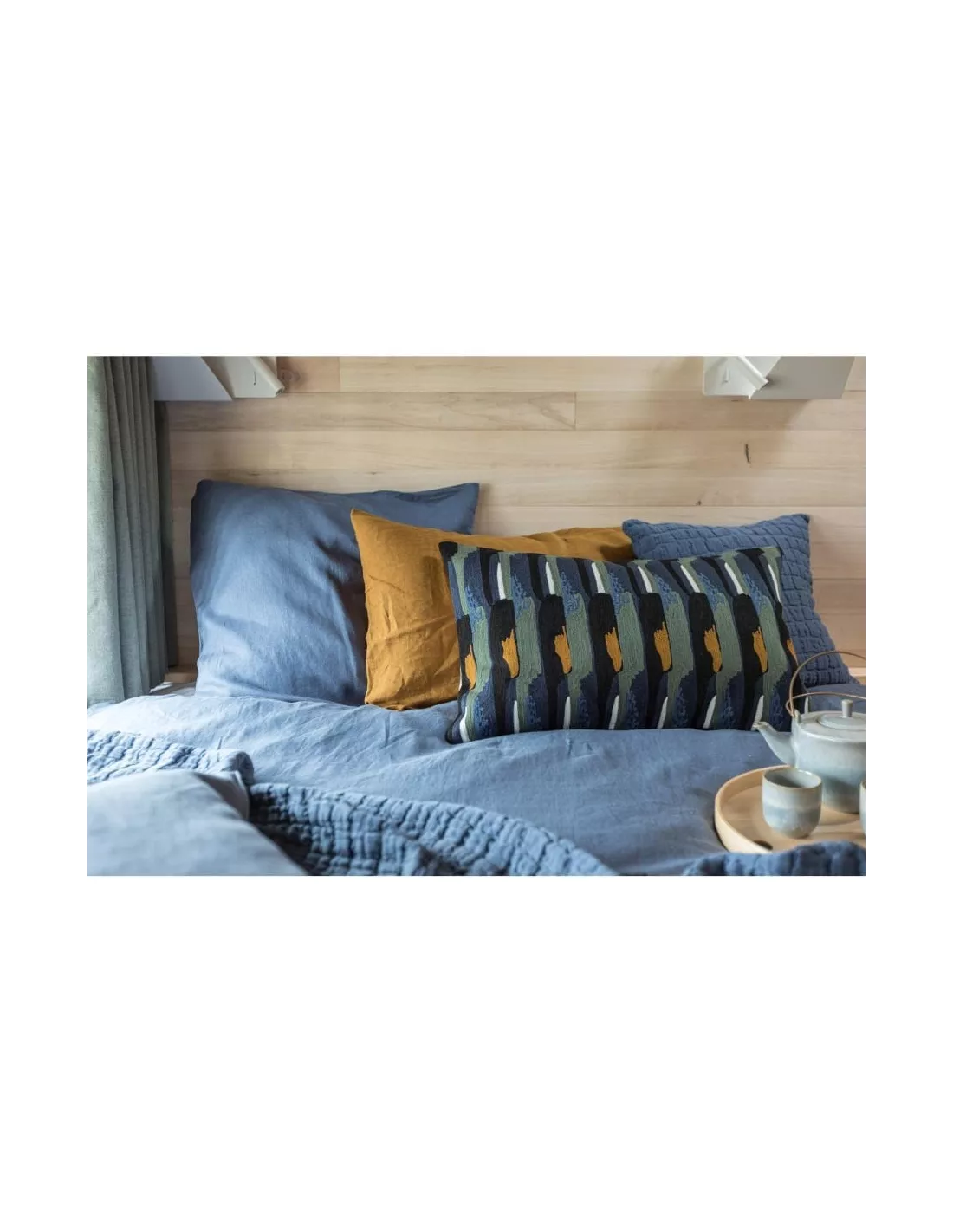 Housse de couette lin lavé Zeff Bleu Tempête, Vivaraise Housse De Couette Lin Lavé Zeff Bleu Tempête, Vivaraise -Deco En Ligne Magasin housse de couette lin lave zeff bleu tempete vivaraise 1