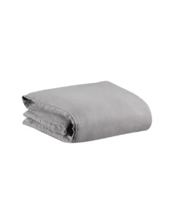 Housse De Couette Lin Lavé Zeff Gris Orage, Vivaraise