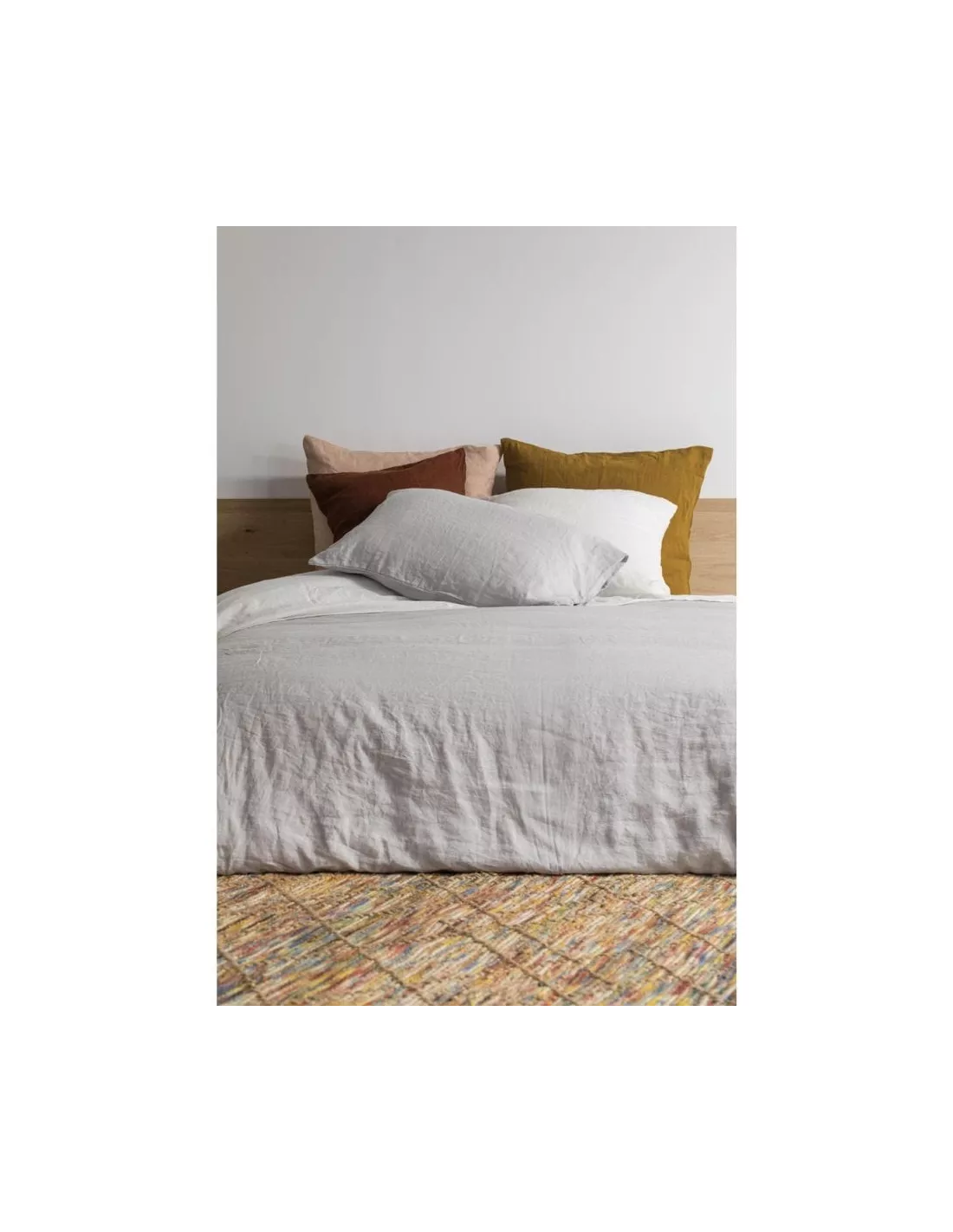 Housse de couette lin lavé Zeff Gris Perle, Vivaraise Housse De Couette Lin Lavé Zeff Gris Perle, Vivaraise -Deco En Ligne Magasin housse de couette lin lave zeff gris perle vivaraise 1