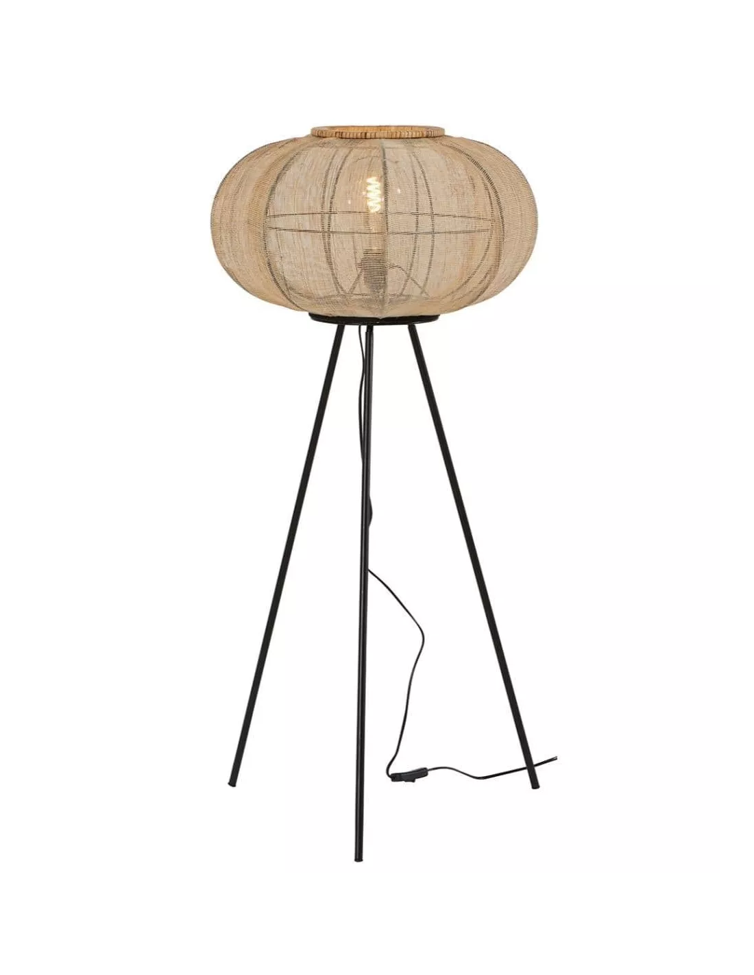 Lampadaire Vinales 3 pieds Lampadaire Vinales 3 Pieds -Deco En Ligne Magasin lampadaire 3 pieds lin et rotin