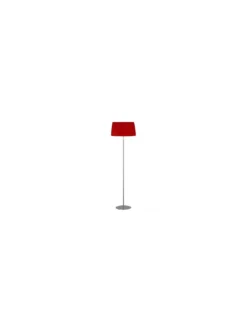 Lampadaire Télescopique Plissé Rouge, Un Autre Regard
