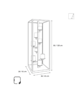 Lanterne à Poser Outdoor Bellefeu 2 Tailles, Authentage -Deco En Ligne Magasin lanterne a poser outdoor bellefeu 2 tailles authentage 3