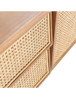 Meuble TV Cèdre Naturel Et Cannage 160cm, Thai Natura 2 Meuble TV Cèdre Naturel Et Cannage 160cm, Thai Natura -Deco En Ligne Magasin meuble tv cedre naturel et cannage 160cm thai natura 2