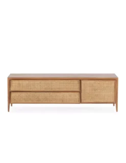 Meuble TV Cèdre Naturel Et Cannage 160cm, Thai Natura 4 Meuble TV Cèdre Naturel Et Cannage 160cm, Thai Natura -Deco En Ligne Magasin meuble tv cedre naturel et cannage 160cm thai natura 4