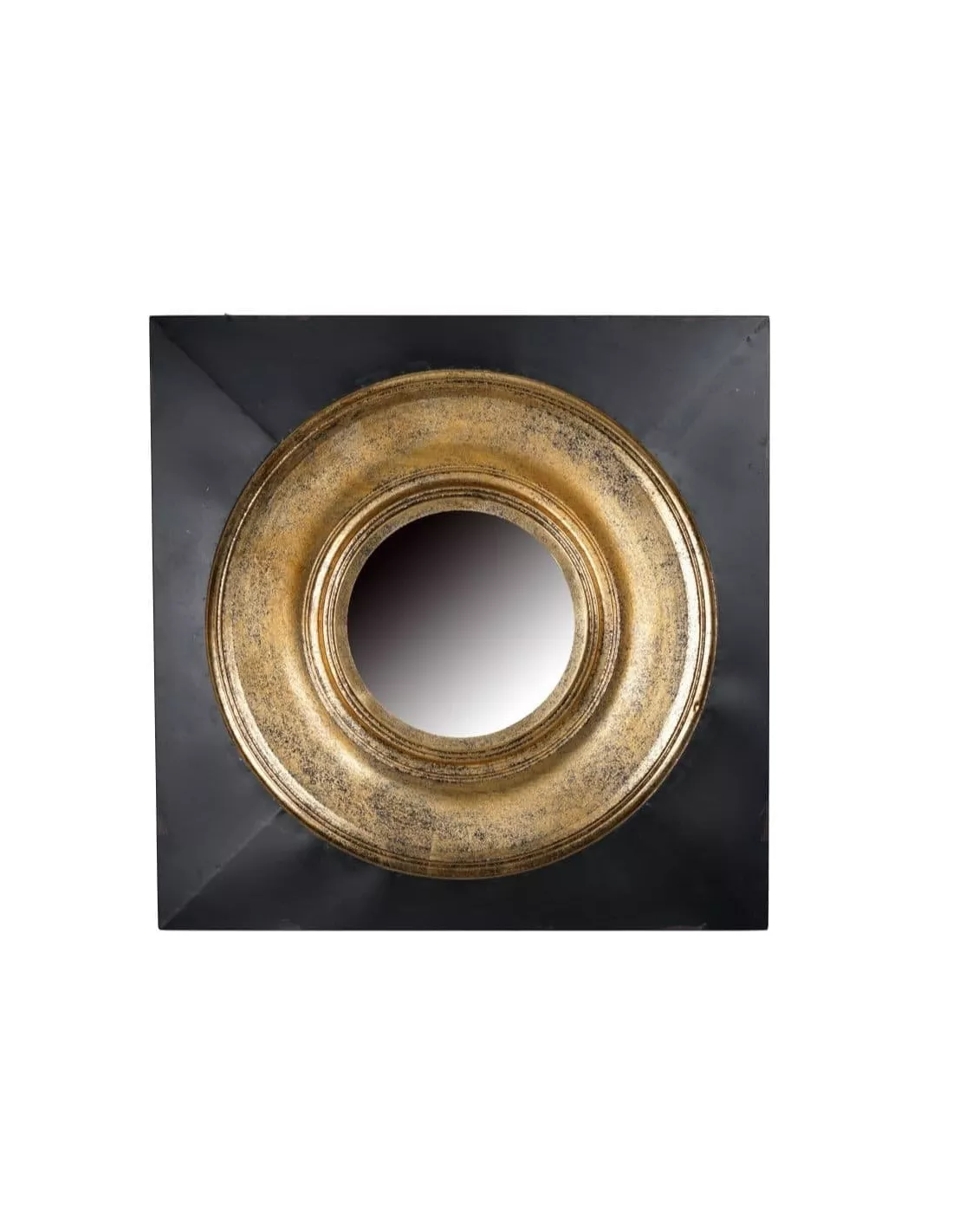 Miroir carré noir et doré patiné vieilli Miroir Carré Noir Et Doré Patiné Vieilli -Deco En Ligne Magasin miroir carre noir et dore patine vieilli