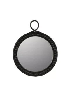 Miroir Rond Louise Noir 2 Tailles