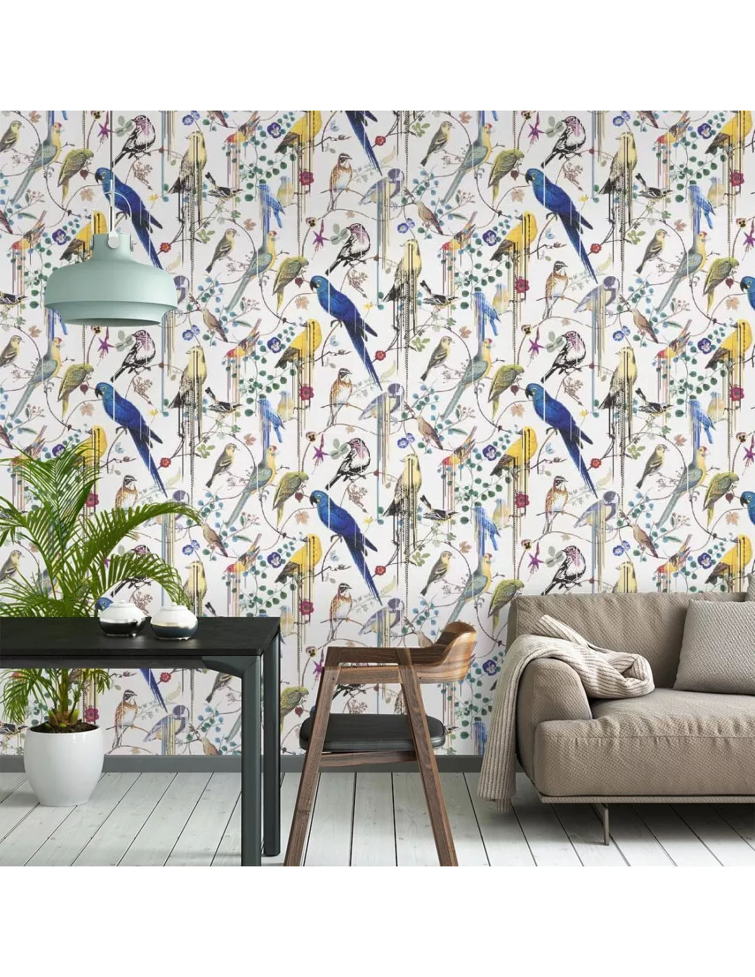 Papier peint Birds Sinfonia neige, Christian Lacroix Papier Peint Birds Sinfonia Neige, Christian Lacroix -Deco En Ligne Magasin papier peint birds sinfonia neige christian lacroix 1