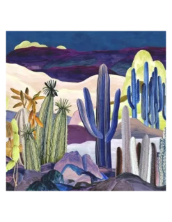 Papier Peint Panoramique Lanzarote Garden Indigo, Christian Lacroix