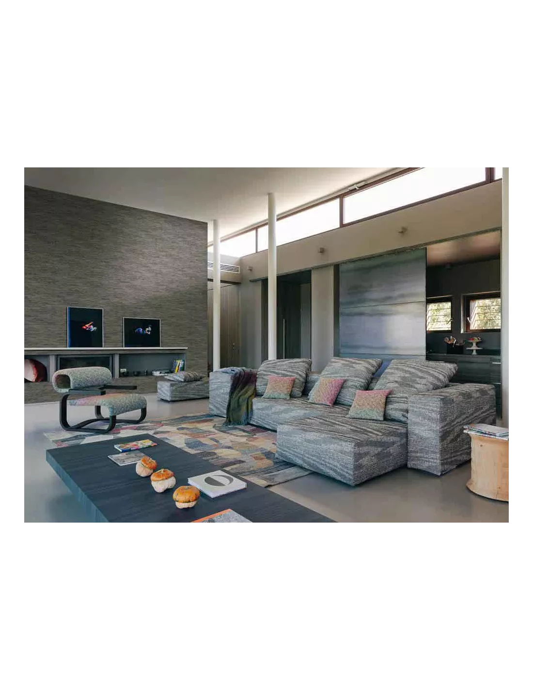 Papier peint Sakai Noir, Missoni Home Papier Peint Sakai Noir, Missoni Home -Deco En Ligne Magasin papier peint sakai noir missoni home 1