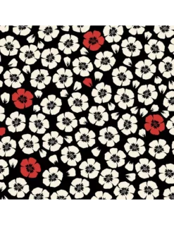 Papier Peint Vinyle Coquelicot Noir, Jean Paul Gaultier