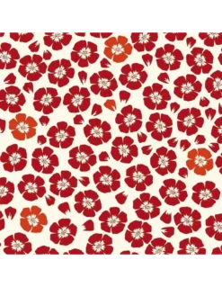 Papier Peint Vinyle Coquelicot Rouge, Jean Paul Gaultier