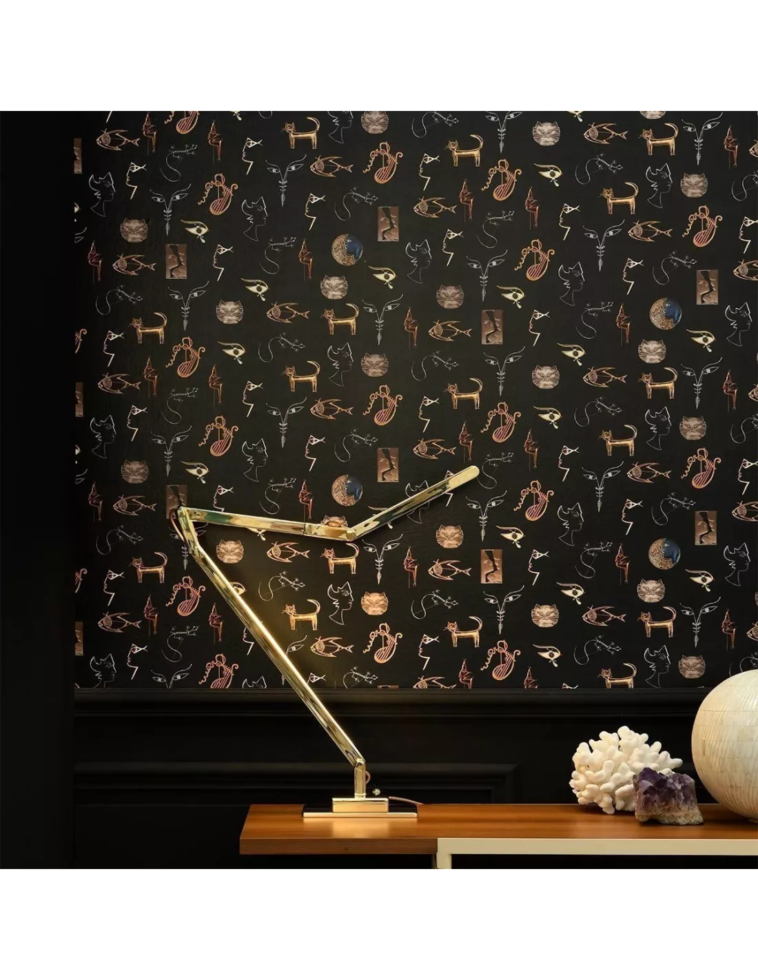 Papier peint vinyle Joyaux Noir, Lelièvre Papier Peint Vinyle Joyaux Noir, Lelièvre -Deco En Ligne Magasin papier peint vinyle joyaux noir lelievre 2