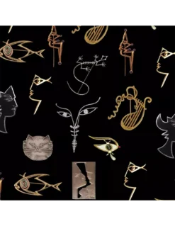 Papier Peint Vinyle Joyaux Noir, Lelièvre