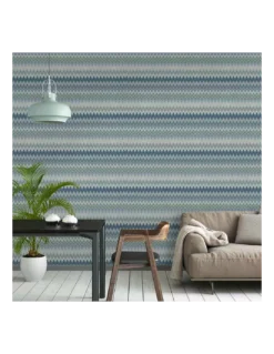 Papier Peint Zig Zag Bleu, Missoni Home 3 Papier Peint Zig Zag Bleu, Missoni Home -Deco En Ligne Magasin papier peint zig zag bleu missoni home 3
