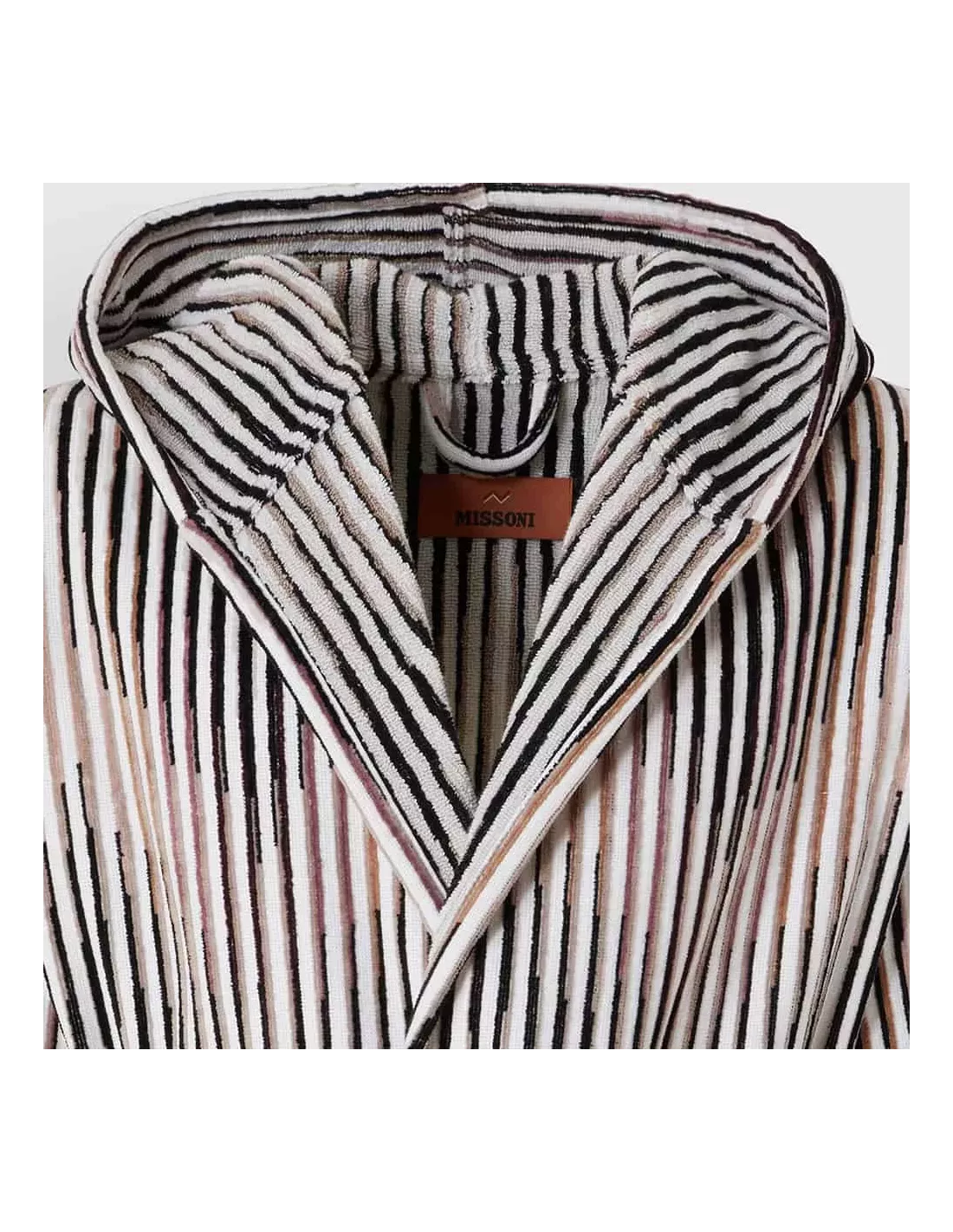 Peignoir Capuche Arpeggio Brun, Missoni Home Peignoir Capuche Arpeggio Brun, Missoni Home -Deco En Ligne Magasin peignoir capuche arpeggio brun missoni home 1