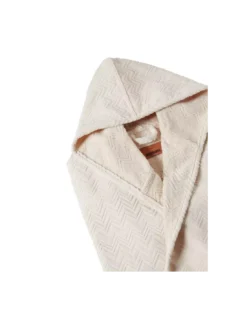 Peignoir Capuche Chalk Naturel, Missoni Home -Deco En Ligne Magasin peignoir capuche chalk naturel missoni home 1