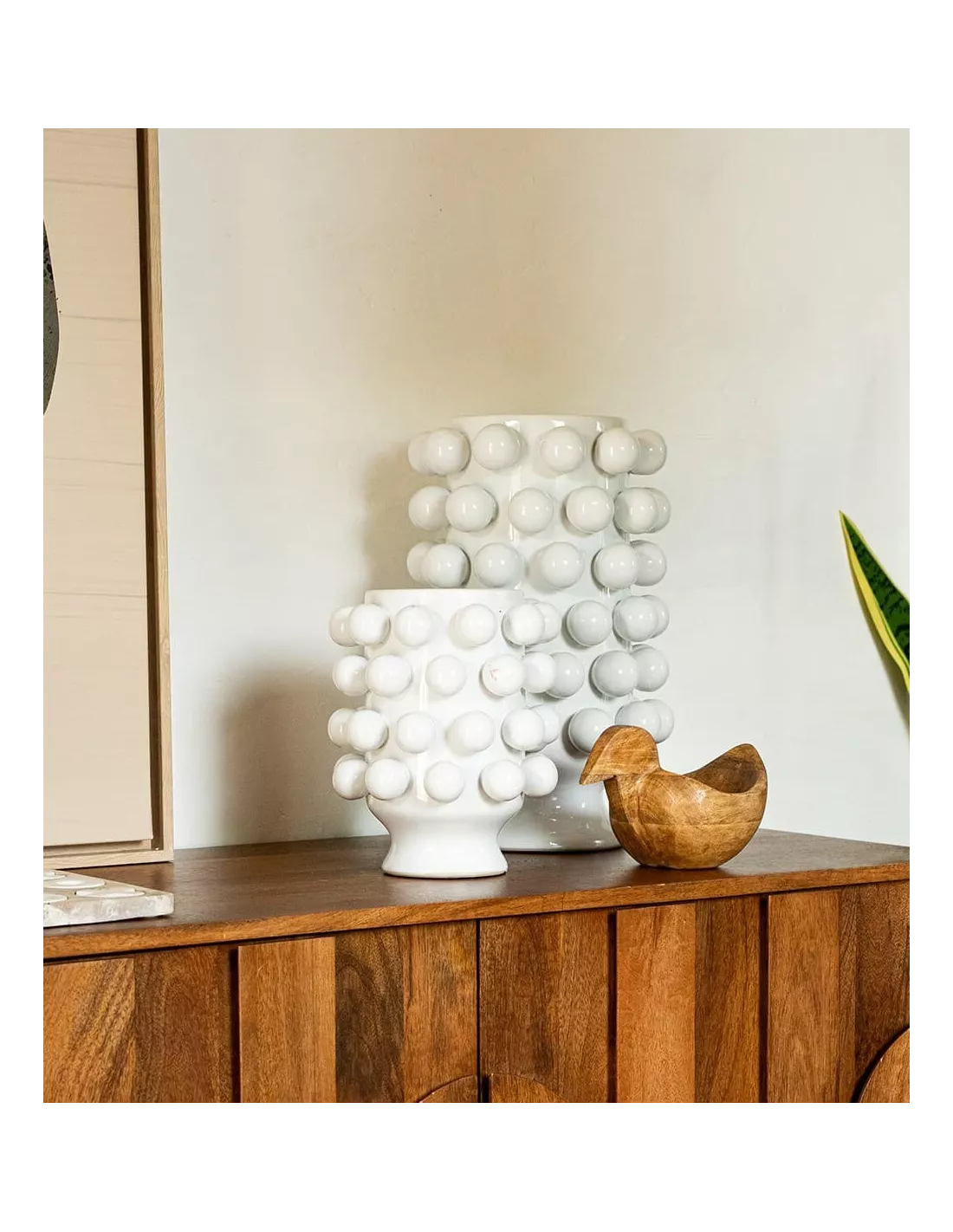 Vase blanc H40 Vase Blanc H40 -Deco En Ligne Magasin petit vase blanc h40