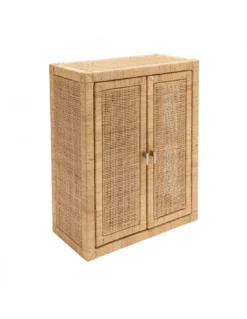 Petite Armoire Rotin Cannage Ajouré Saigon, KOK Maison