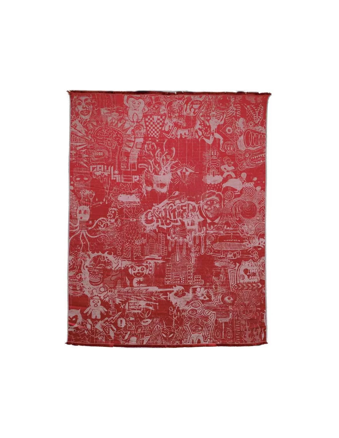 Plaid Expression rouge/écru Jean Paul Gaultier Plaid Expression Rouge/écru Jean Paul Gaultier -Deco En Ligne Magasin plaid expression rouge ecru jean paul gaultier