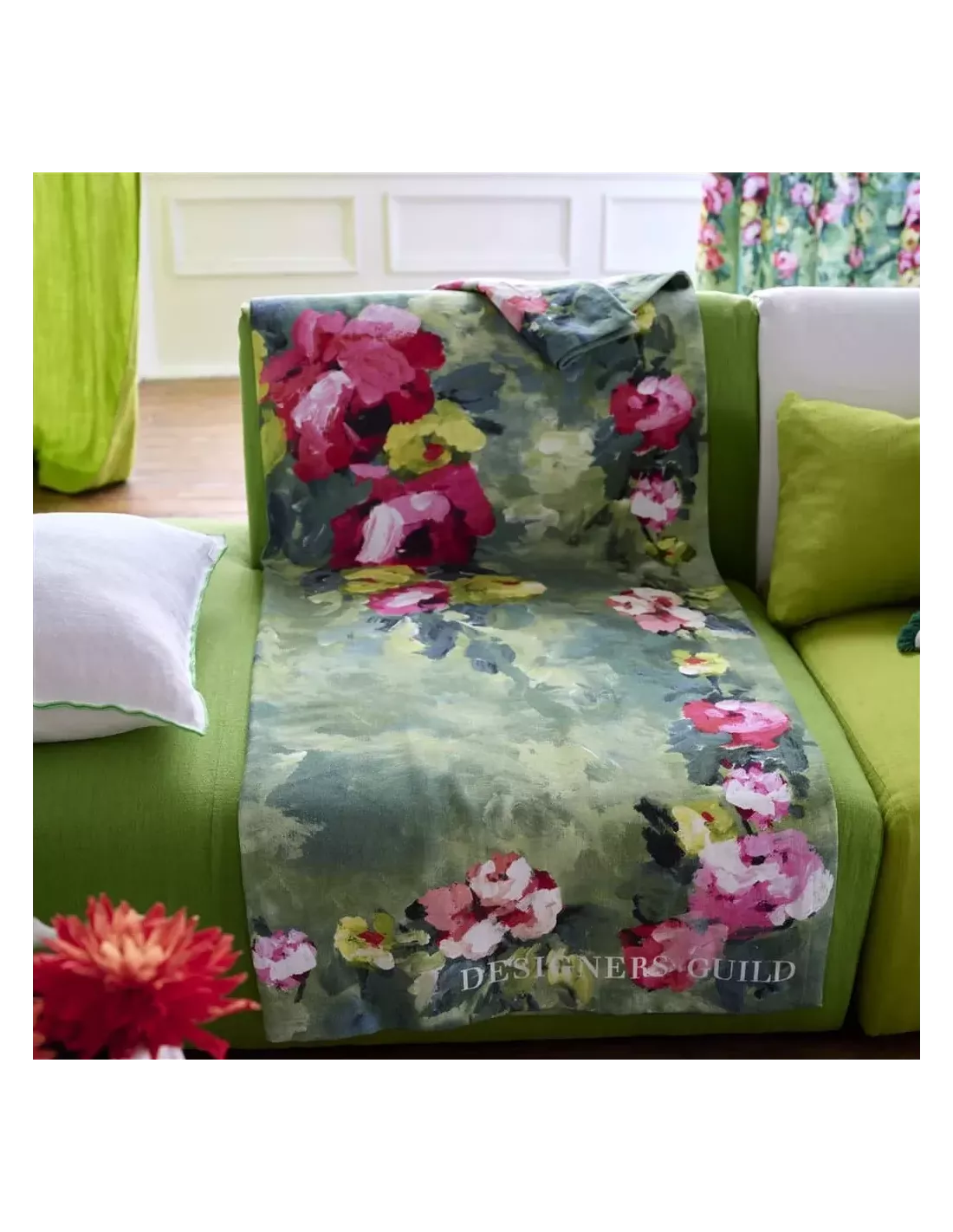 Plaid Ghirlanda Emerald, Designers Guild Plaid Ghirlanda Emerald, Designers Guild -Deco En Ligne Magasin plaid ghirlanda emerald designers guild 2