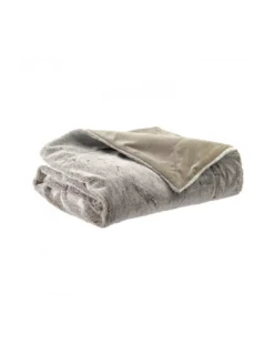 Plaid Kinta Naturel Fausse Fourrure, Vivaraise