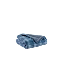 Plaid Luba Encre Fausse Fourrure, Vivaraise