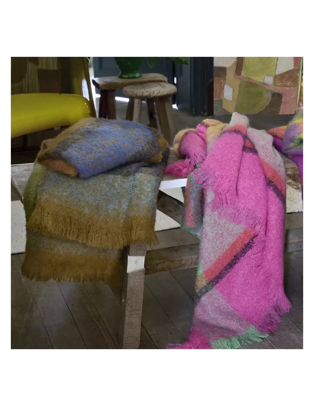 Plaid Mikome Indigo, Designers Guild Plaid Mikome Indigo, Designers Guild -Deco En Ligne Magasin plaid mikome indigo designers guild 3